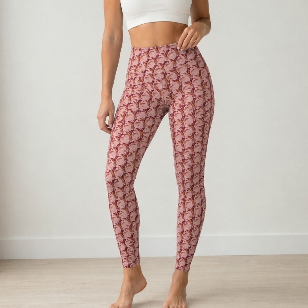 Beyond Yoga Beverly Palms High Waisted Ankle Leggings Athleisure Pickleball Gym